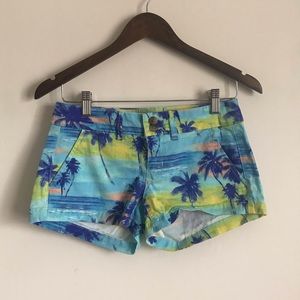 American Eagle Tropical Short Shorts